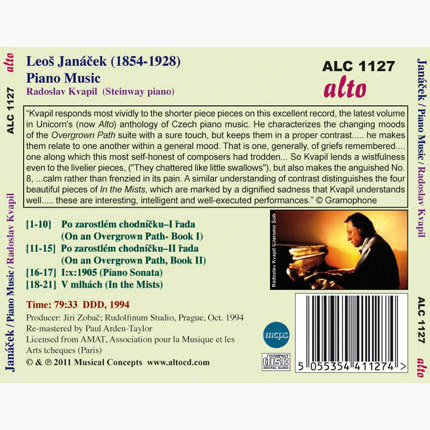Janáček Piano Music - On an Overgrown Path / In the Mists / Piano Sonata