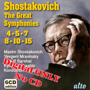 Dmitri Shostakovich Great 6 Symphonies (4,5,7,8,10 & 15)